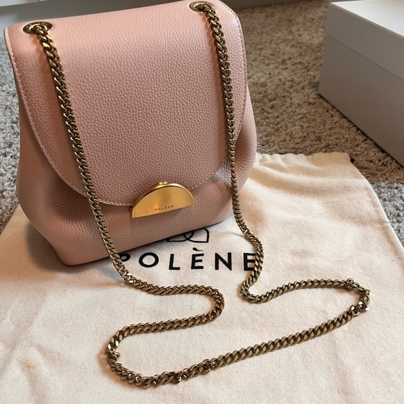 Polene Handbags - Polene Numero Un Mini in dusty pink with gold hardware